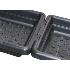 Voetbad koppelbaar zwart - 203 x 83 x 18.5 cm