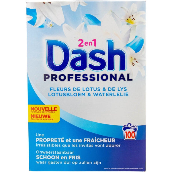 Dash Prof. Poeder wasmiddel 2 in 1 - Lotus&Waterlelie - 5,5 kg