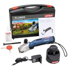 Heiniger Xplorer avec 2 batteries + jeu de couteaux pour chevaux/bétail