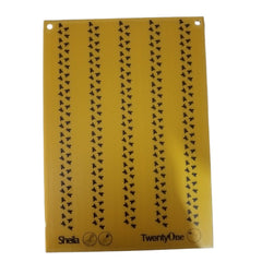Strijkplaat geel - 42 x 29,5 cm - voor Alphi-Agita-Pesguard-Sojet