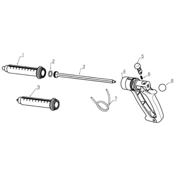 Vervangcilinder voor Roux Multi-Matic  50 ml - LuerLock
