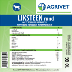 Liksteen Rund - geit 10 kg