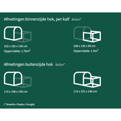 Calf-O-Tel Comfort met 4-delig hekwerk