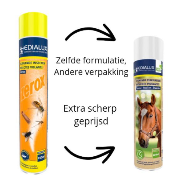 Zerox stallen spray tegen vliegende insecten - 600 ml
