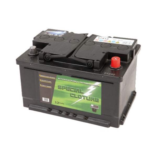 Accu semi-tractie voor weideapparaat 12 volt - 80 ah