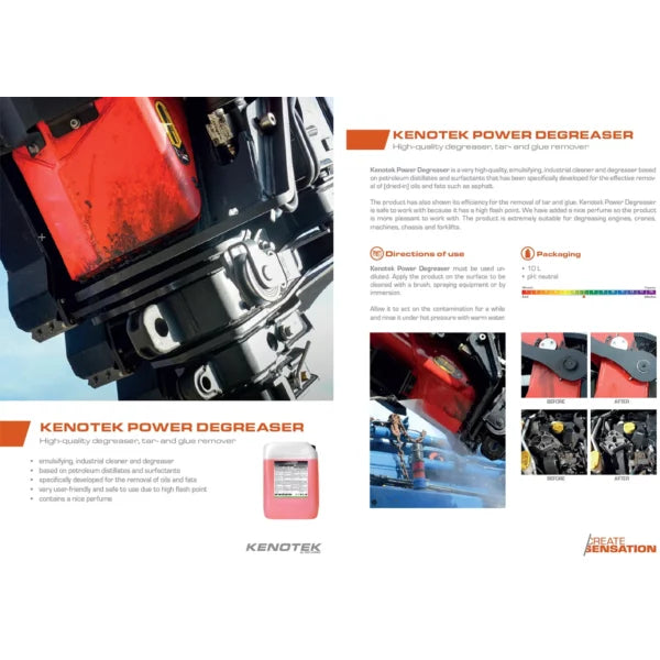 Kenotek Power Degreaser - olie-/vet-/teer-/asfalt-/lijmverwijderaar - 10 liter