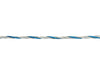 Afrasteringskoord Topline Plus wit/blauw - 200 m