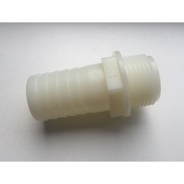Suevia 102.0827 - Embout de tuyau plastique blanc 1"