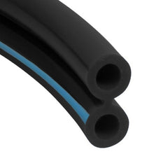 Pulsatieslang dubbel - 7.3x13.3 mm - rubber BLAUW - per LM